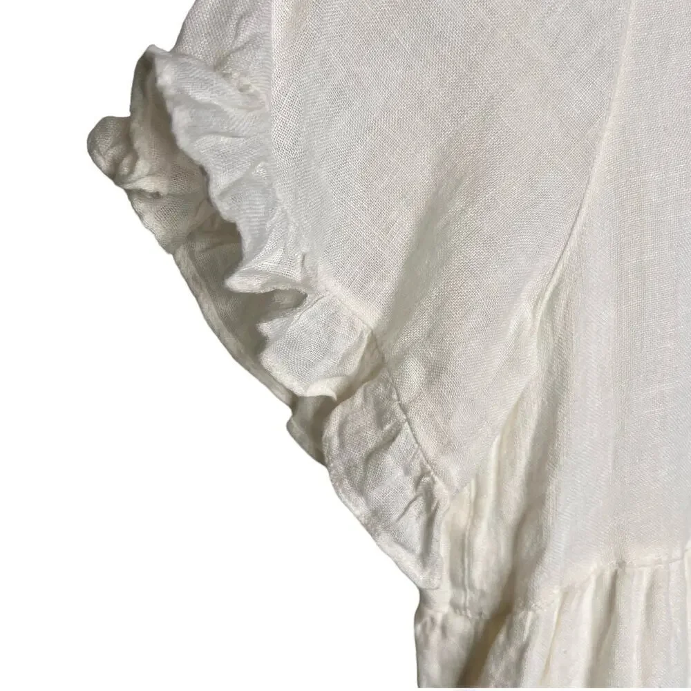 New Women’s Brave + True 100% Linen Clementine Dress Size S